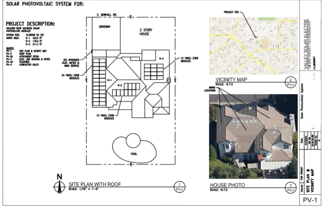 Initial roof and array sketch